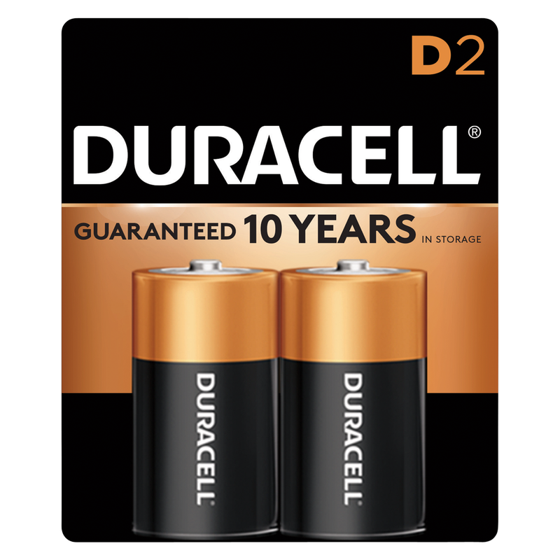 2ct Durracell D Battery