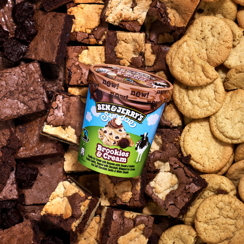 Ben & Jerry's Brookies & Cream Sundae, 427ml