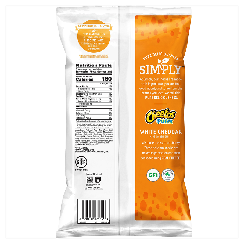 Simply Cheetos Puffs White Cheddar 8.5oz