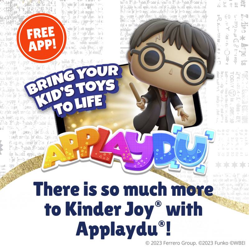 KINDER JOY Egg, Sweet Cream and Chocolatey Wafers Bits, DC Funko Pop Batman, Superman, and more / Harry Potter Funko Pop (Toys May Vary)