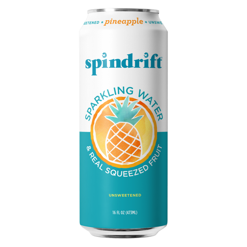 Spindrift Sparkling Water Pineapple 16oz Can