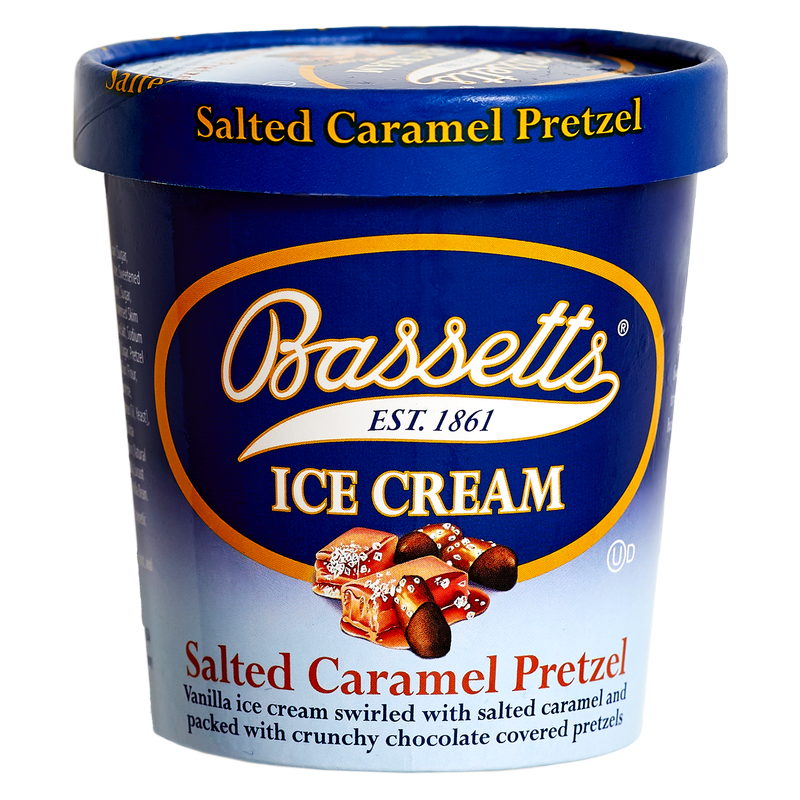 Bassetts Salted Caramel Pretzel Ice Cream Pint
