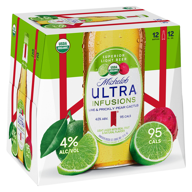 Michelob Ultra Infusions Lime & Prickly Pear Cactus 12pk 12oz Btl