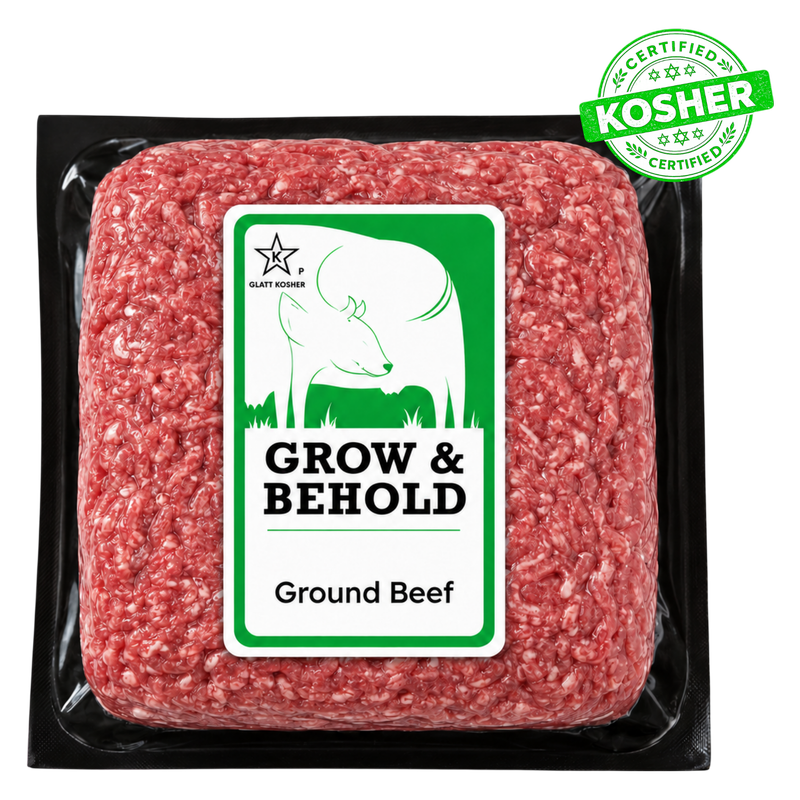 Grow & Behold Kosher Black Angus Ground Beef - 1lb