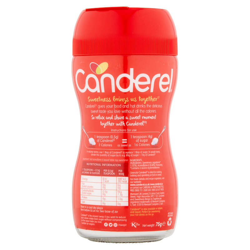 Canderel Granular Low Calorie Sweetener, 75g