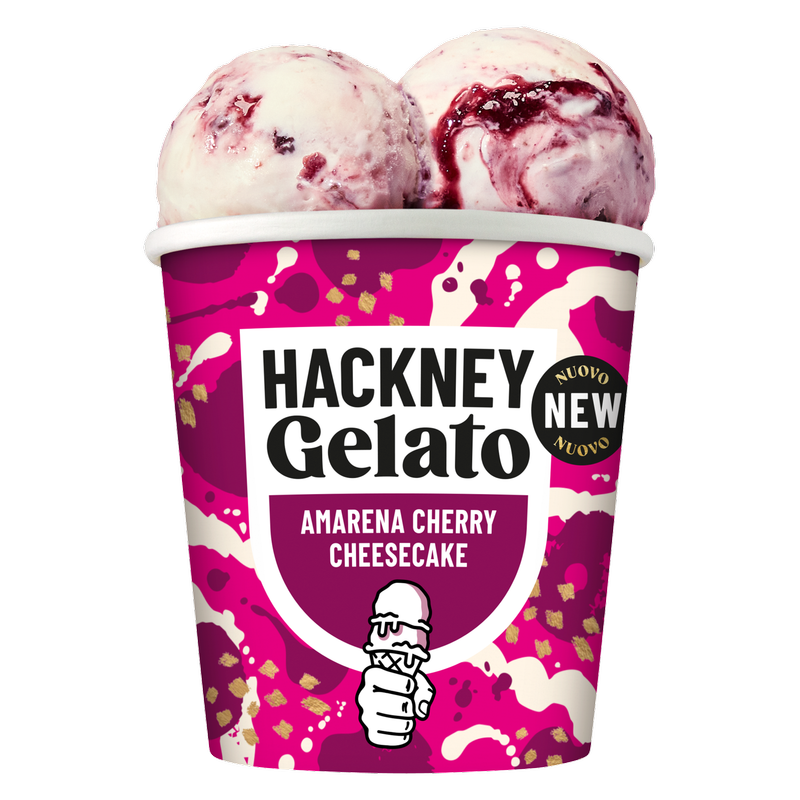 Hackney Gelato Amarena Cherry Cheesecake, 460ml