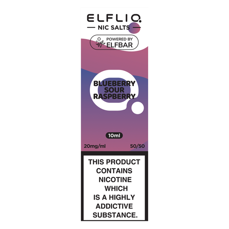 Elfliq Blueberry Sour Raspberry Nic Salt E-Liquid 20mg/ml, 10ml