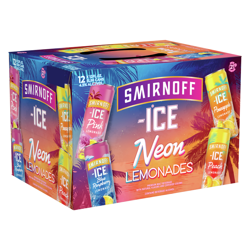 Smirnoff Ice Neon Lemonade 12pk 12oz Can 4.5% ABV
