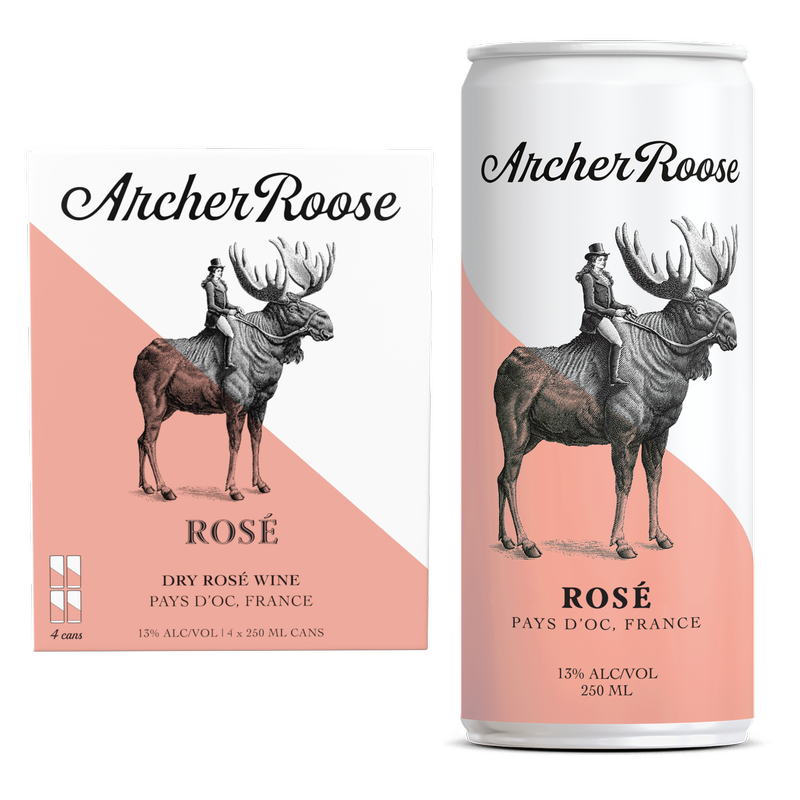 Archer Roose Rosé, Canned Rosé Wine 4pk 250ml