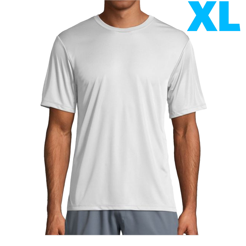 Hanes Men's Cool Dri Tagless T-Shirt White (Size XL)