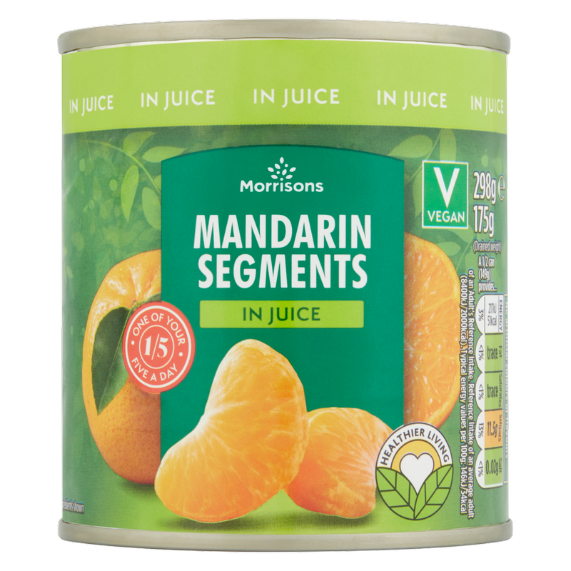 Morrisons Mandarin Segments in Juice, 298g