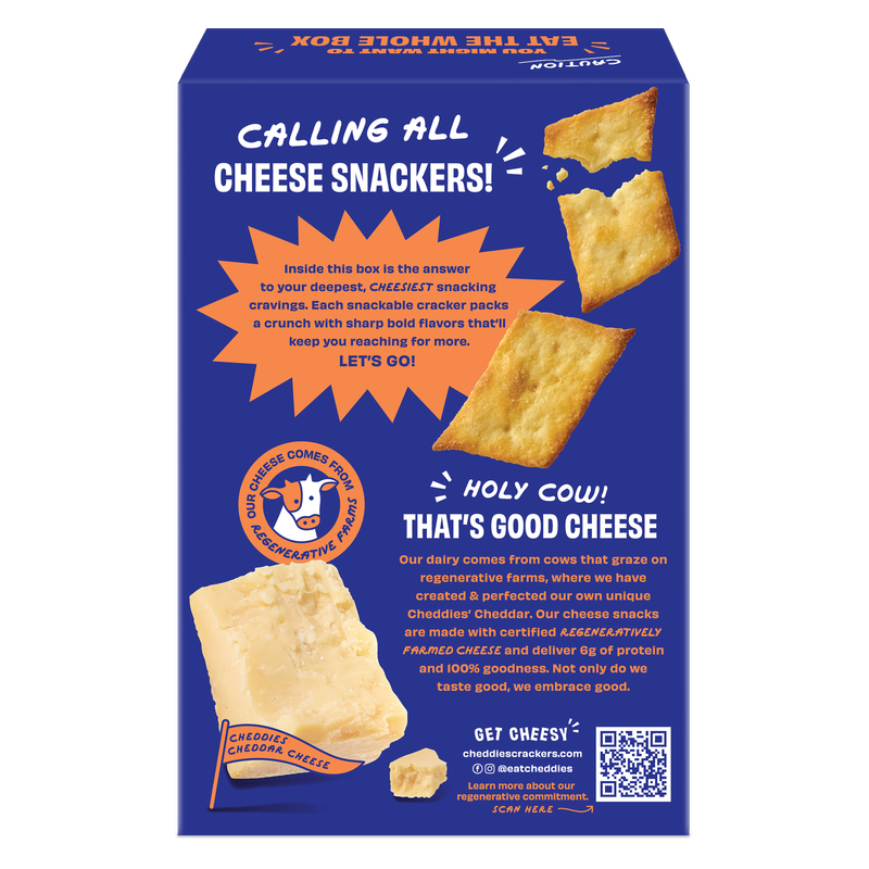 Cheddies Classic Cheddar Cheesy Crackers, 4.2oz
