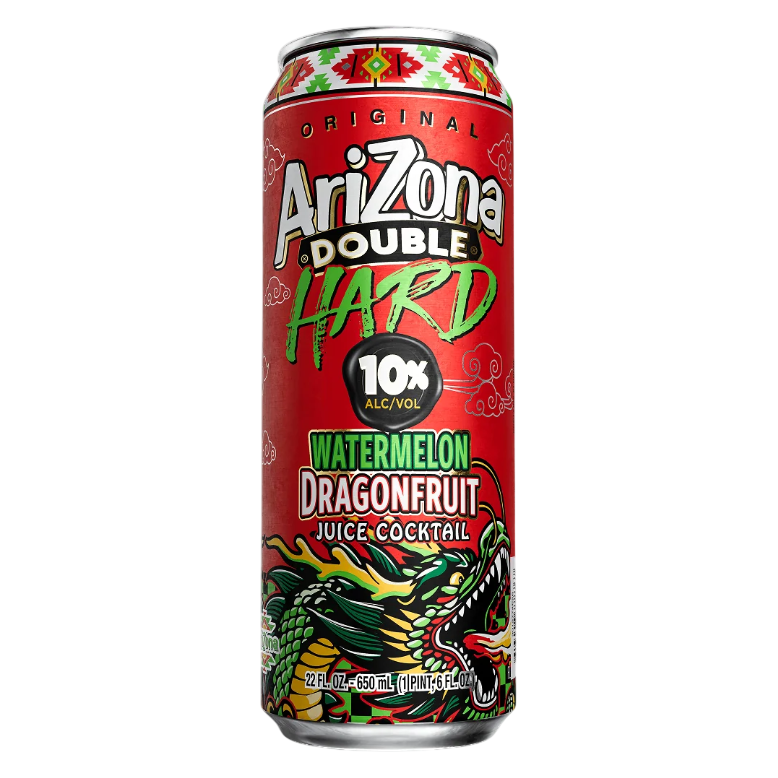 Arizona Double Hard Watermelon Dragonfruit 22oz Can 10% ABV