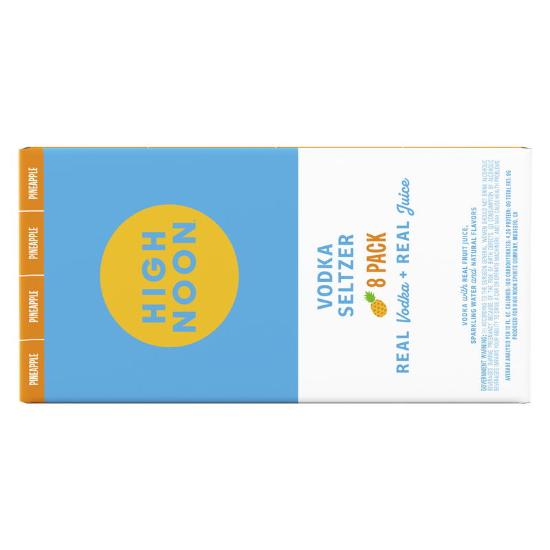 High Noon Pineapple Vodka Hard Seltzer 8pk 12oz Can 4.5% ABV