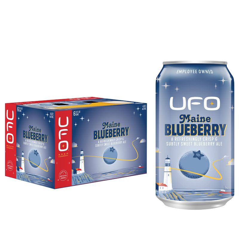 UFO Maine Blueberry Ale 6pk 12oz Can 4.8% ABV