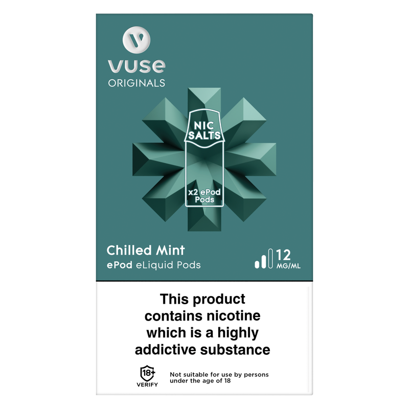 Vuse Pro Pods Chilled Mint 12mg/ml, 2 x 2ml
