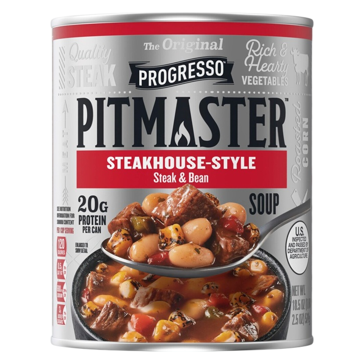 Progresso Pit Master Steakhouse Style Steak & Bean Soup 18.5oz
