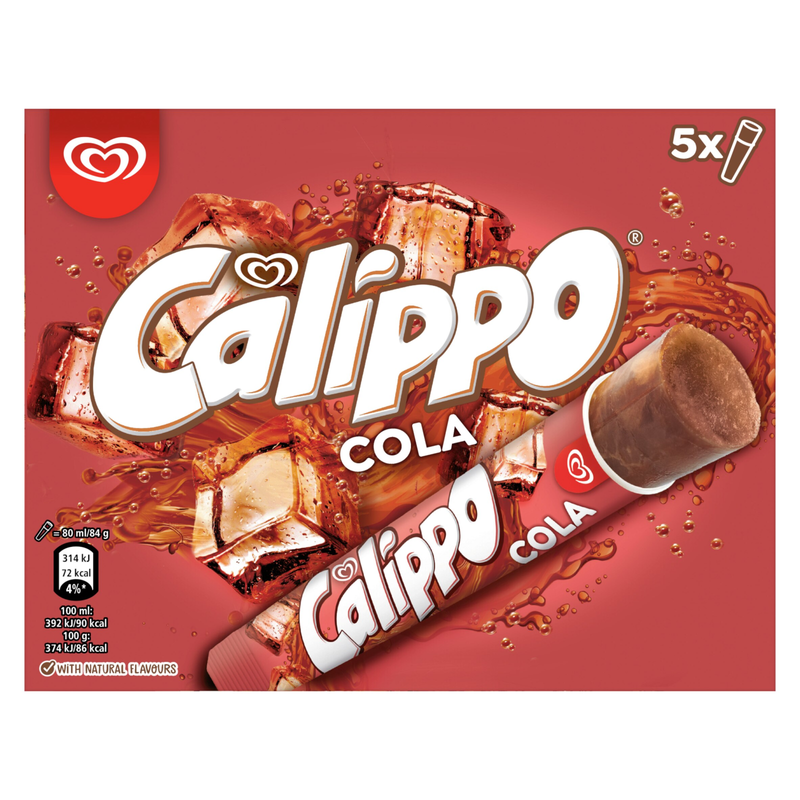 Calippo Cola Ice Lollies, 5 x 80ml