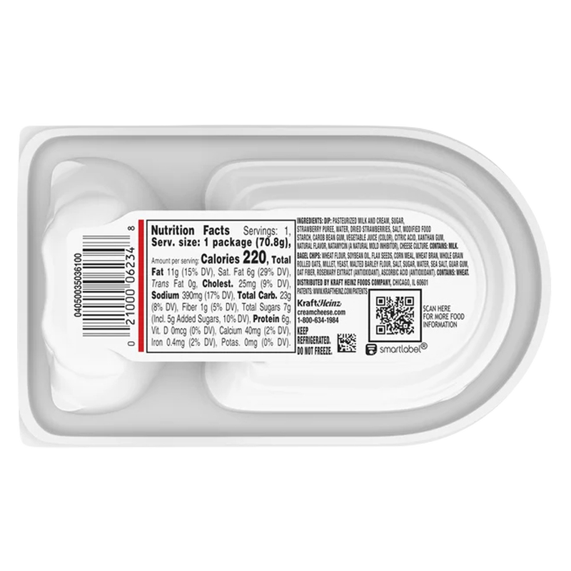 Philadelphia Strawberry Cream Cheese Dip and Bagel Chips - 2.5oz