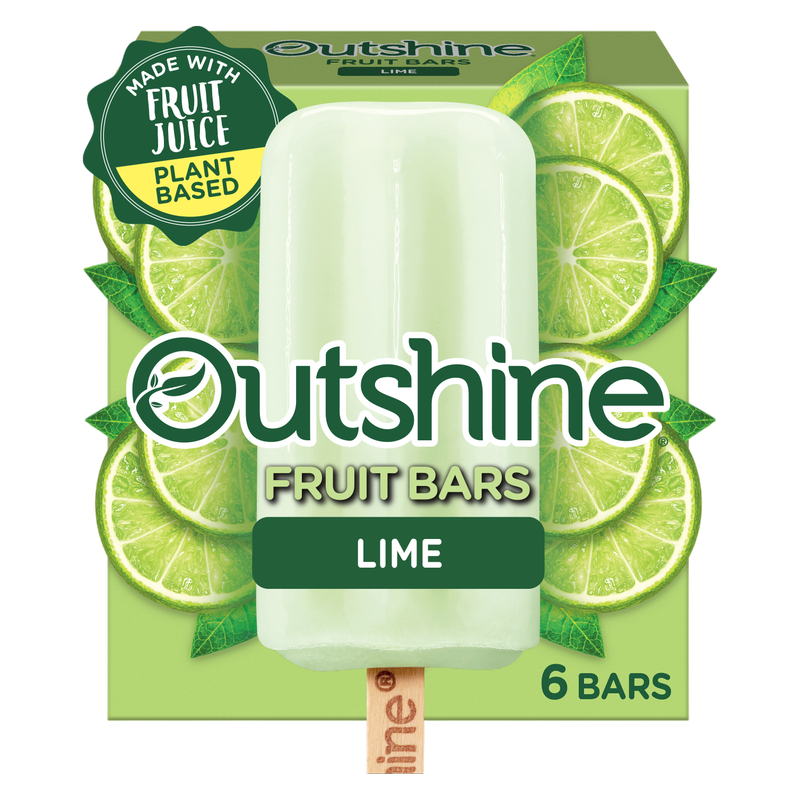 Outshine Frozen Fruit Lime Bars, 6ct