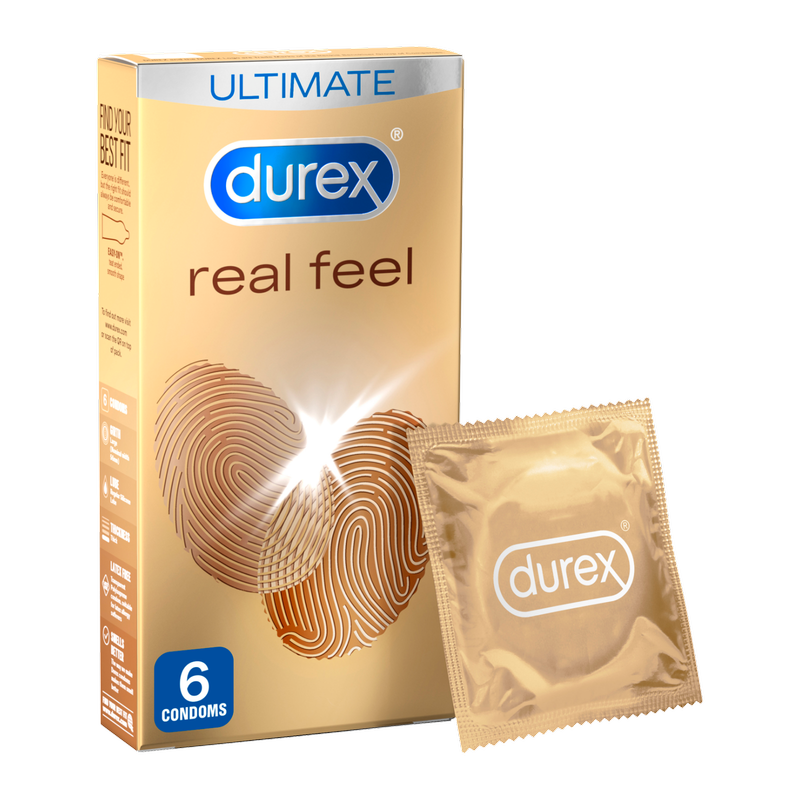Durex Real Feel Condoms, 6pcs