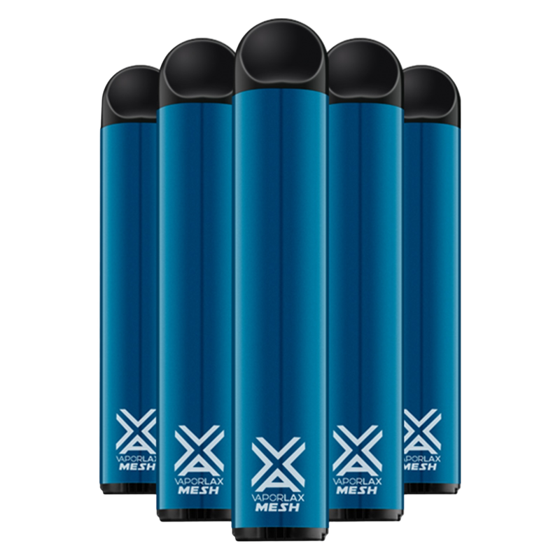 5 Pack VaporLax Disposable Vape Blue Razz 50mg 6.5ml