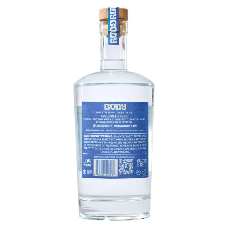 BODY Vodka 750ml (60 Proof)