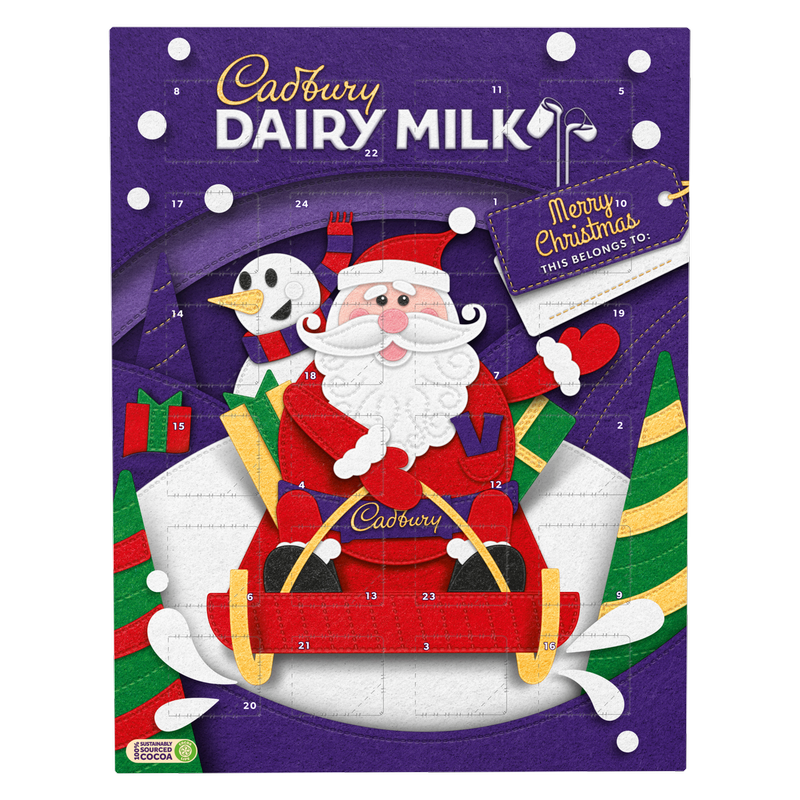Cadbury Dairy Milk Advent Calendar, 90g