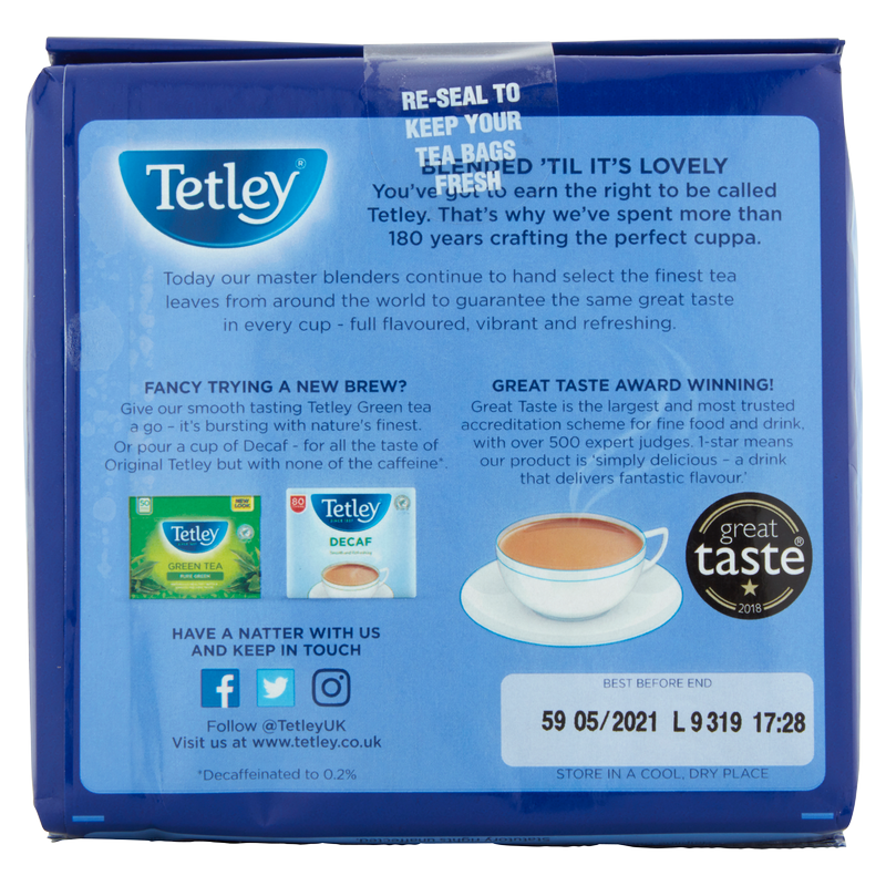 Tetley 80 Original Tea Bags, 250g