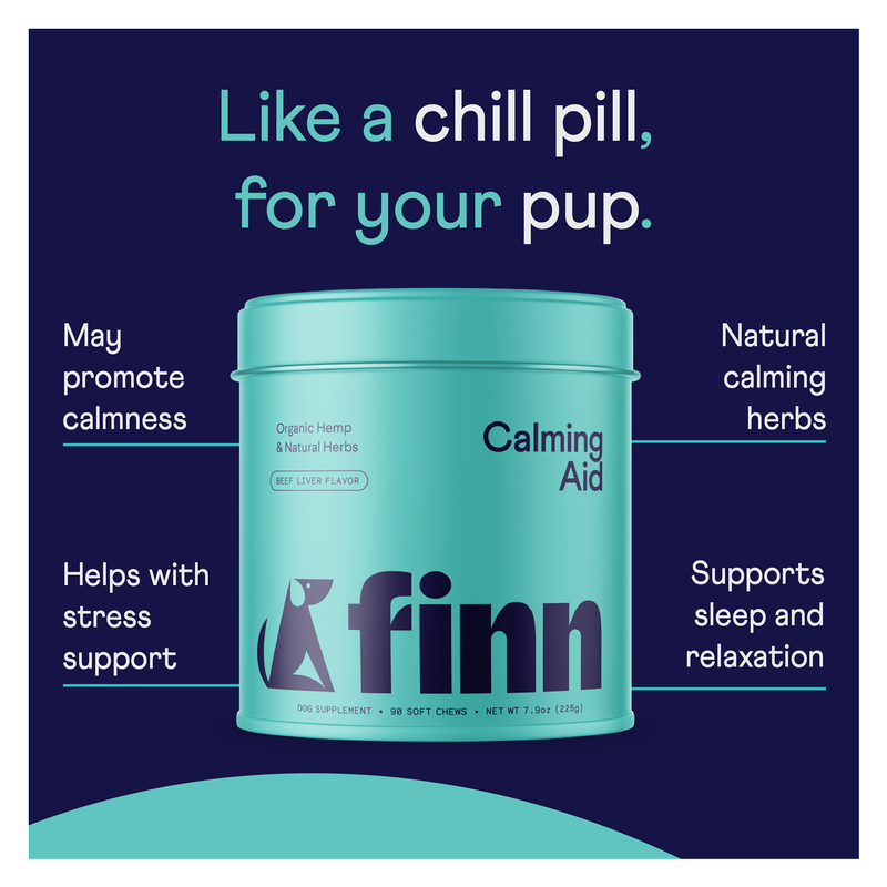 Finn Calming Aid Dog Supplement Dog Calming Treats 90 count