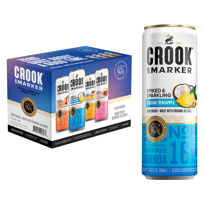 Crook & Marker Blue Zero Guilt Variety 8pk 11.5oz Can 4% ABV