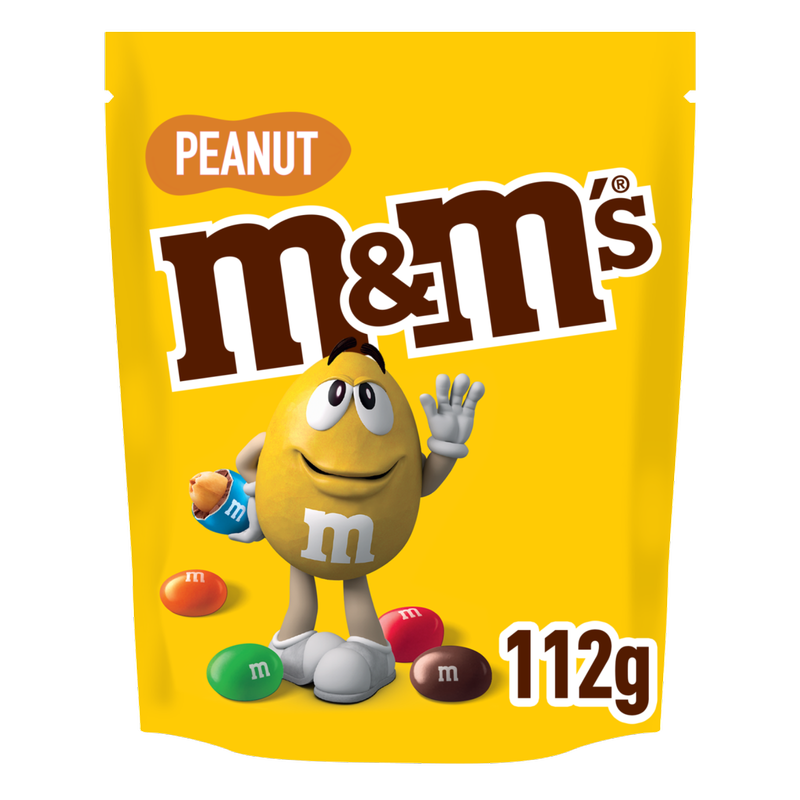 M&M's Peanut Chocolate Pouch Bag, 112g