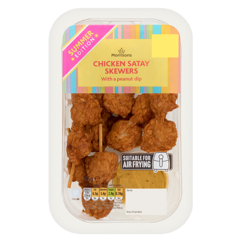 Morrisons Chicken Satay Skewers, 125g