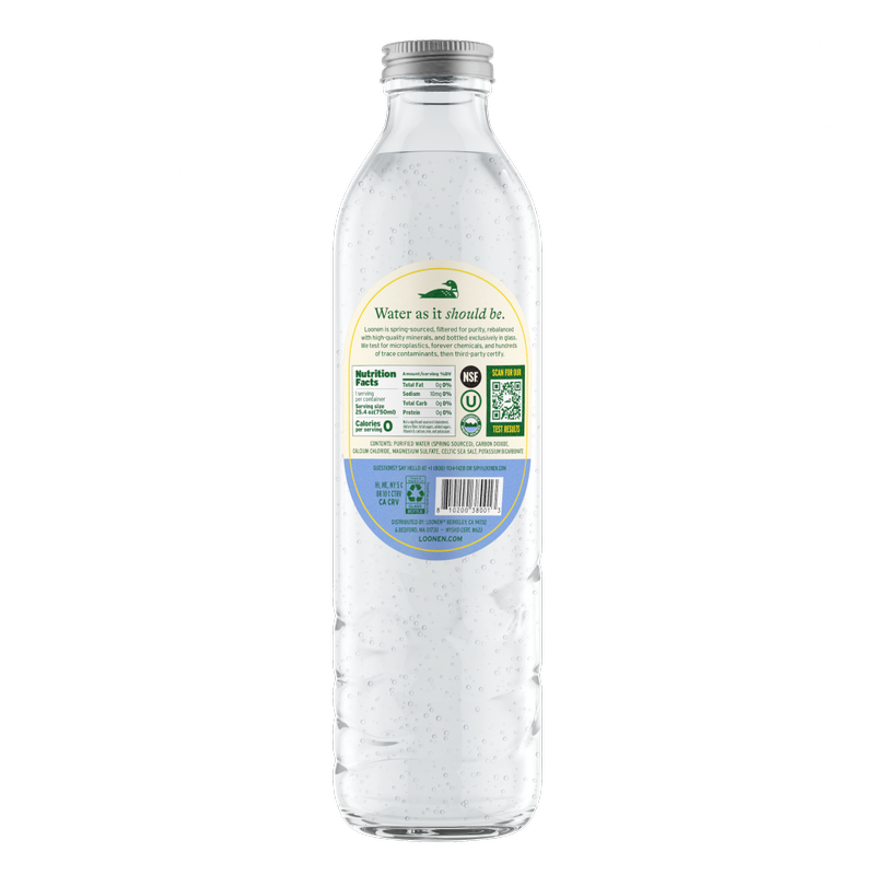Loonen Sparkling Water 750mL Glass Bottle