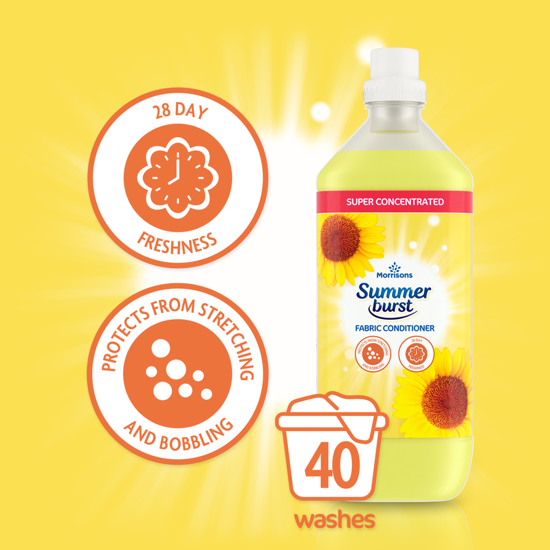 Morrisons Summer Burst Super Concentrated Fabric Conditioner, 1L
