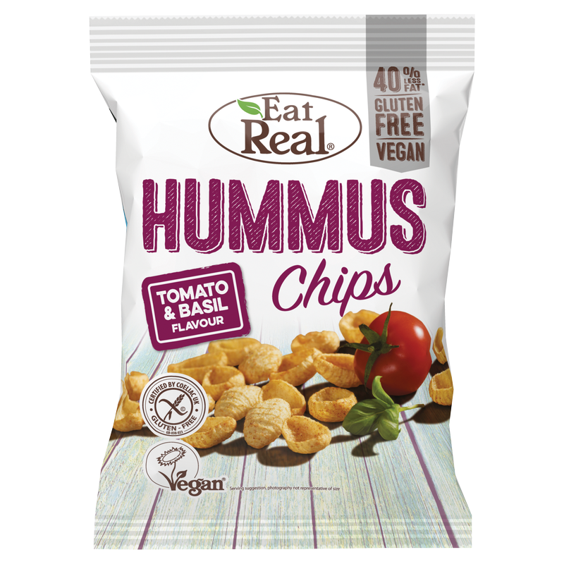 Eat Real Hummus Chips Tomato & Basil, 135g