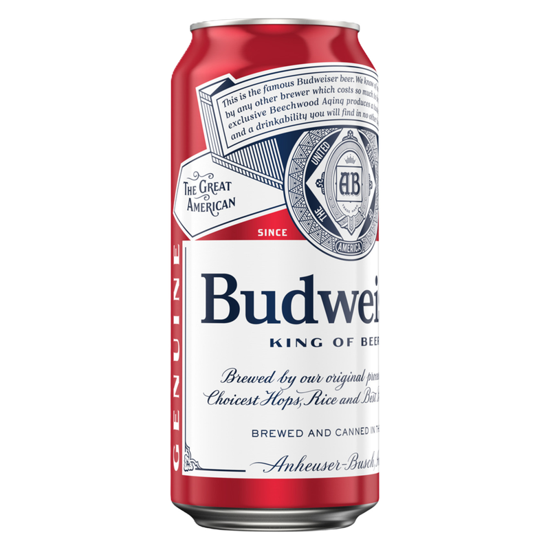 Budweiser 4pk 16oz Can 5.0% ABV