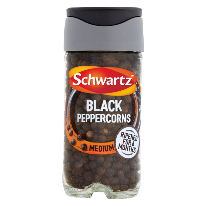 Schwartz Black Peppercorns Medium, 35g