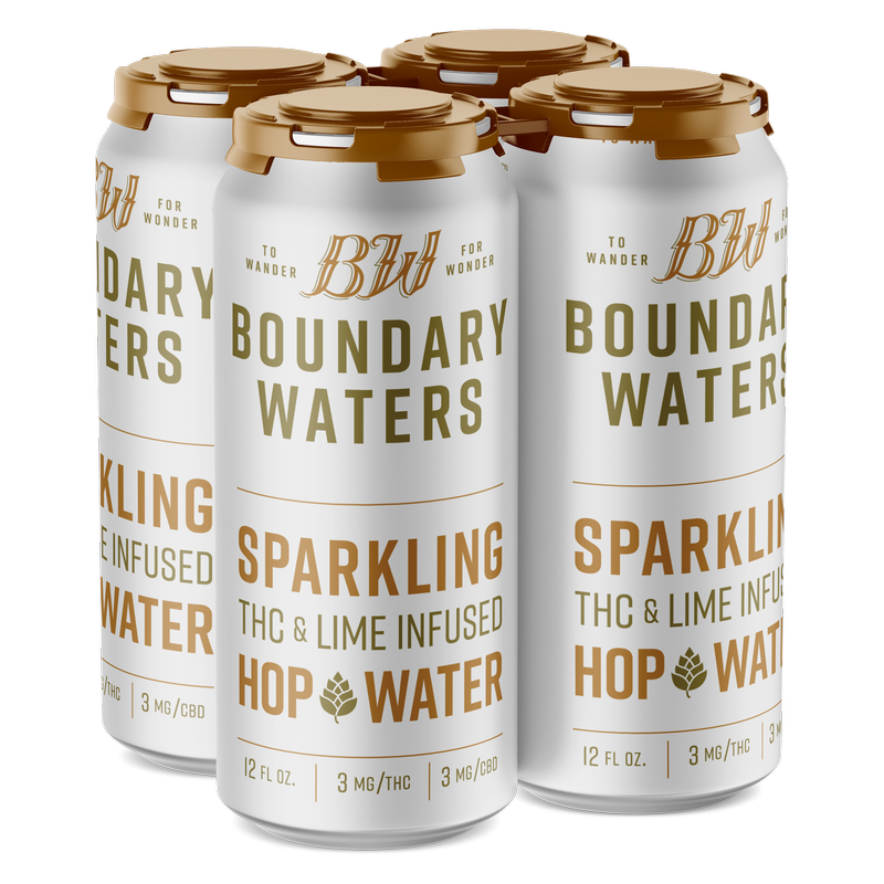 Boundary Waters 3mg THC Hop Water 4pk 12oz Can