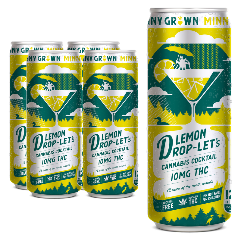 Minny Grown 10mg THC Lemon Drop 4pk 12oz Can