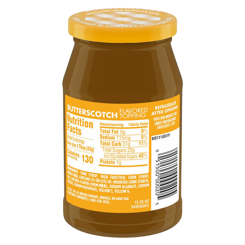 Smucker's Butterscotch Topping 12.5oz
