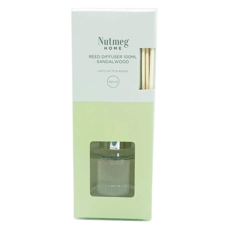 Nutmeg Home Reed Diffuser Sandalwood, 100ml