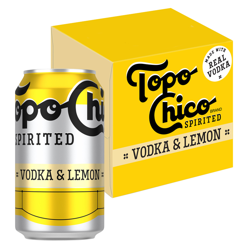 Topo Chico Spirited Vodka & Lemon 4pk 12oz cans 5.9% ABV