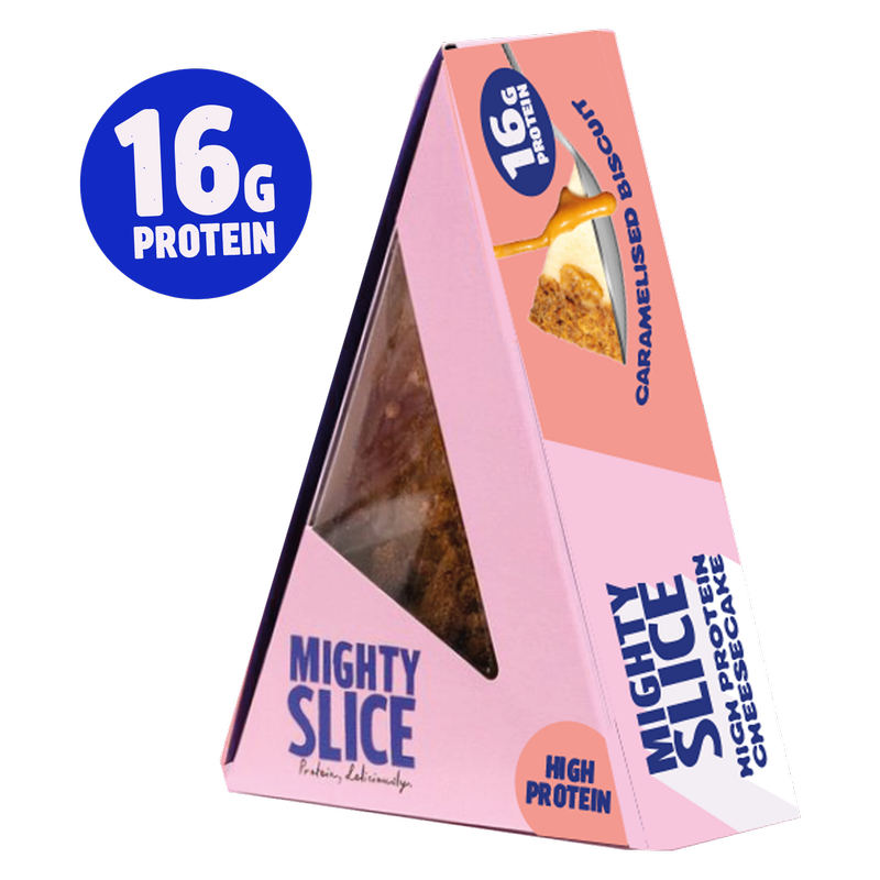 Mighty Slice High Protein Caramelised Biscuit Cheesecake, 115g