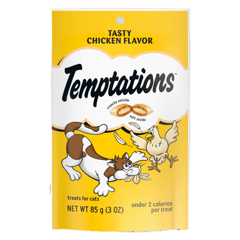 Temptations Classic Tasty Chicken Flavor Soft & Crunchy Cat Treats 3oz