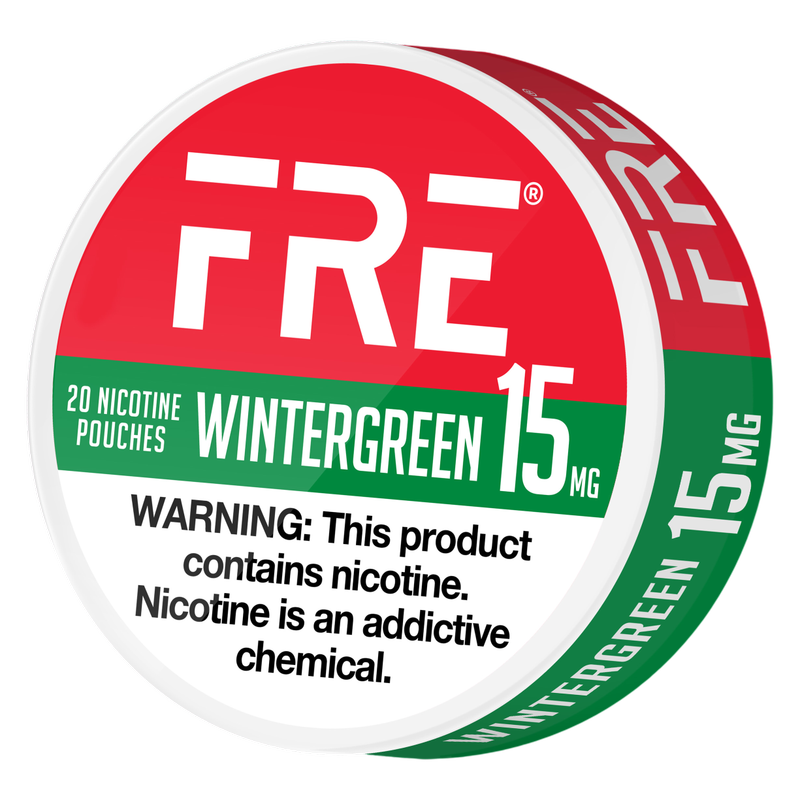 FRE Wintergreen Nicotine Pouches 15mg 20ct Tin