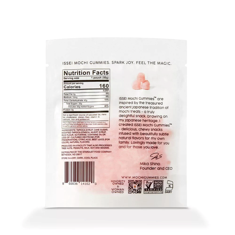 Issei Strawbery Mochi Gummies, 1.76 oz - Delivered In As