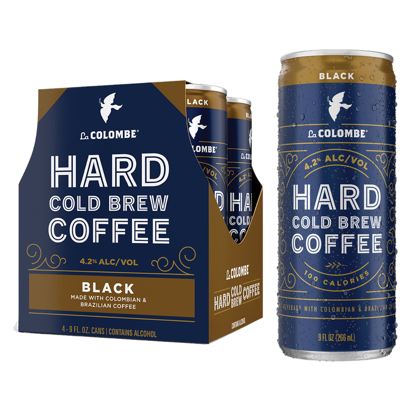 La Colombe Hard Cold Brew Black Coffee 4pk 9oz Can 4.2% ABV