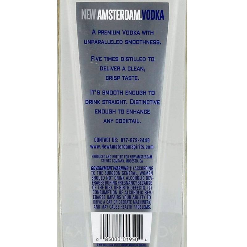 New Amsterdam Vodka 750ml (80 Proof)