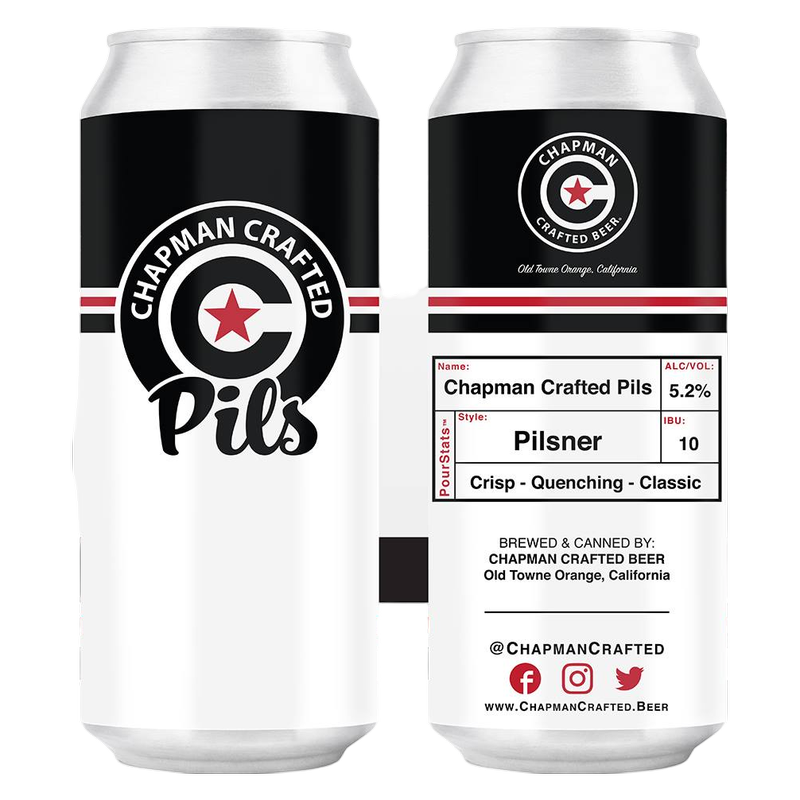 Chapman Crafted Beer Pils 4pk 16oz Can